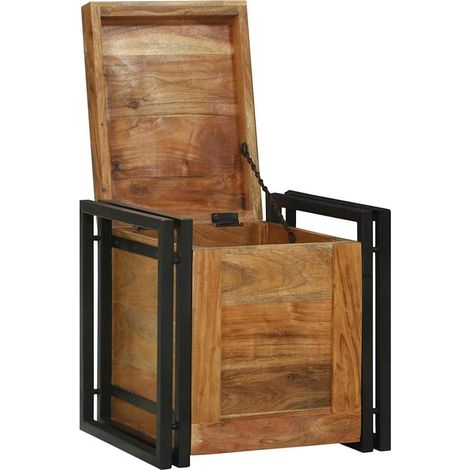 Maison Exclusive - Scatola di Stoccaggio Marrone e Nero 40 x 40 x 40 cm (1/5)