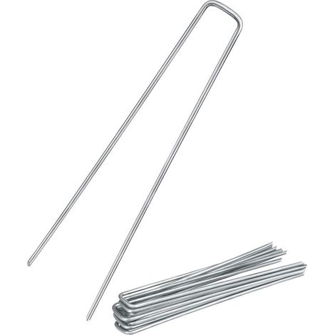 25 Pfähle, verzinkter Stahl, rostfrei, Garten, Unkrautvlies (1/5)