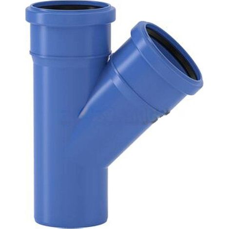 Valsir Einfachabzweig TRIPLUS, DN 100, 45 Grad, Polypropylen (1/2)