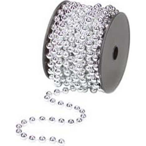 1PZ COLLANA IN PLASTICA IN BOBINA COLORE ARGENTO