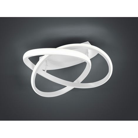 Dimmbare LED Deckenleuchte COURSE Weiß, Neutralweiß 4000 Kelvin, Ø 45cm (1/5)
