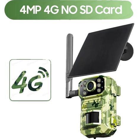 Wildlife-Kamera, 4MP, solarbetrieben, 4G EU-keine Karte (1/2)