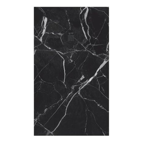 ONDEE - Plato de ducha NOLA 3 - Puede cortarse - 90x140x3cm - Resina - Mármol negro