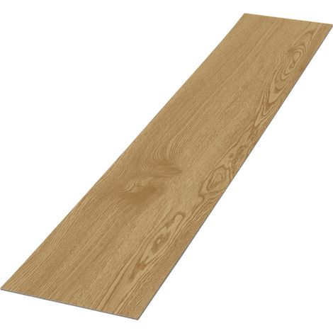 ML-Design Deluxe PVC Bodenbelag, Selbstklebende Vinyl-Dielen, Vinylboden, 91,5 cm x 15,3 cm x 2 mm, Dicke 2 mm, 2,23m²/16 Dielen, Natur Eiche, Holzoptik, rutschfest, wasserfest, Einfache Verlegung