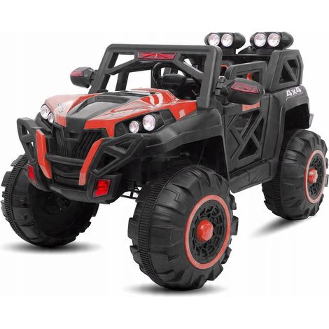 Buggy automático rojo de alto rendimiento, funciona con batería, fuerte y seguro. (1/5)