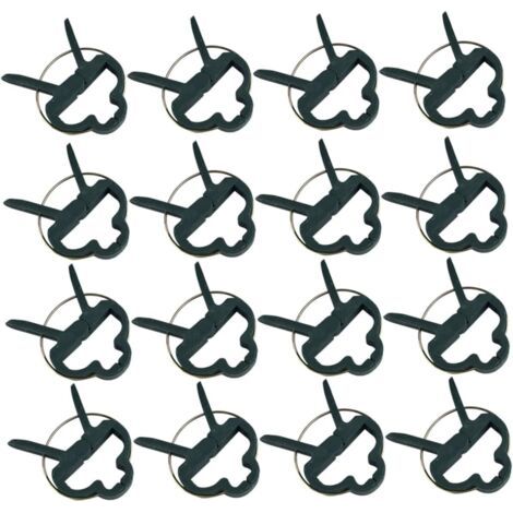 Lot de 80 clips de jardin en plastique, clips de support pour plantes et fleurs, taille L, clips pour tomates, clips pour tiges (1/5)