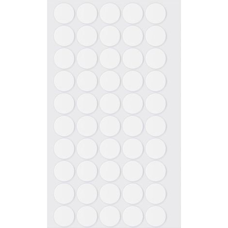 APEX 100 feuilles de pastilles adhésives double face  50 pièces  15 mm  Pastilles adhésives nano rondes et amovibles (1/5)
