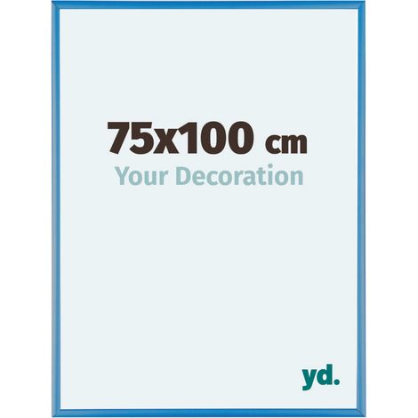 yd. - Cadre photo 75x100 - Bleu Acier - Aluminium - Kent