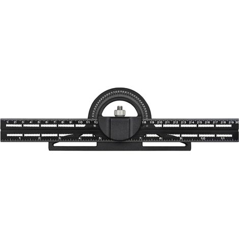 300 mm Kombinations-Dreieckwinkelmesser aus Aluminiumlegierung, Winkelmessgerät geeignet für Holzbearbeitungsprojekte. (1/5)