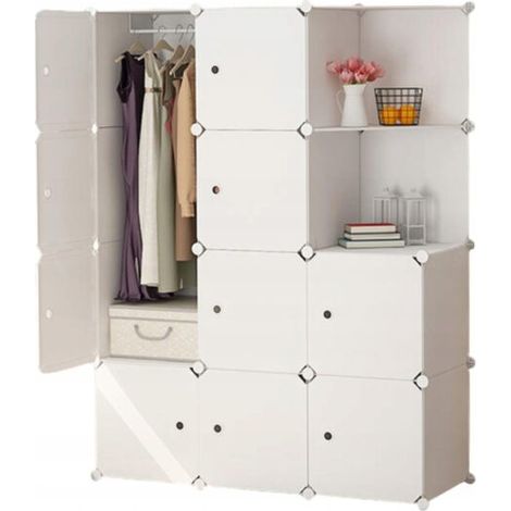 Kleiderschrank Weiß 147x111x47 Cm (1/3)