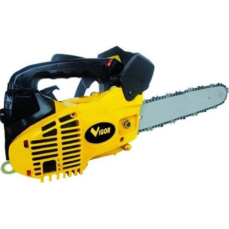 Vigor VMS-30 Motosega 2 tempi 25,4 cc 800 W barra 30 cm catena Oregon lubrificazione automatica (1/2)
