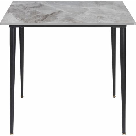 Square Bar Table 4 Seater Dining Table Breakfast Kitchen Home Restaurant Cafe, Italian Grey (1/5)