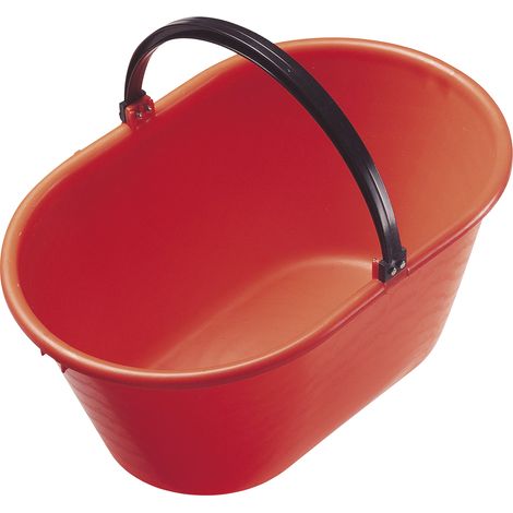 Cesto ovale 20 litri in plastica con manico per raccolta uva - Arancione - Mobil Plastic
