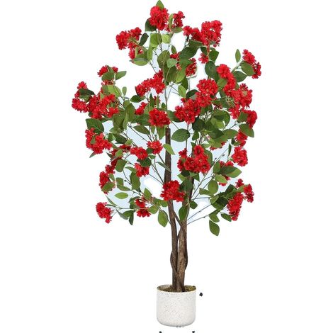 Arbre d'Osmanthus Artificiel, Fleurs Réalistes, Décor Intérieur Extérieur, 120cm (1/2)