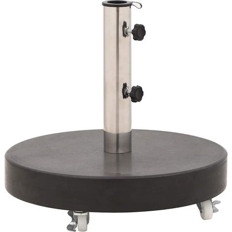 Maison Exclusive - Sonnenschirmständer Granit 30 kg Rund Schwarz (1/5)