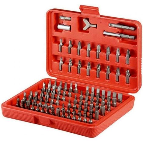 KIT 100 INSERTI PER CACCIAVITE AVVITATORE A BATTERIA IN VALIGETTA (1/5)