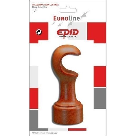 Soporte Barra Cortina 29Mm Frontal Madera Avell. Epid
