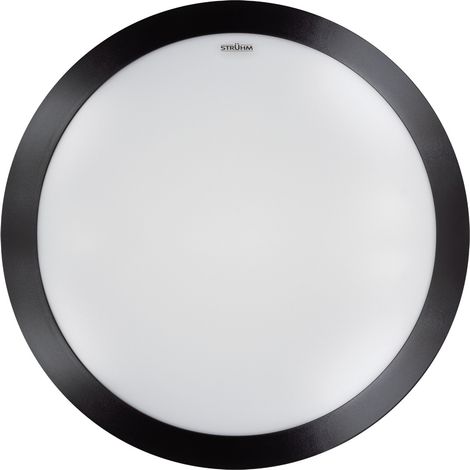 Plafonnier étanche ext. rond noir Ø30 2xE27 IP65 METYS (1/4)
