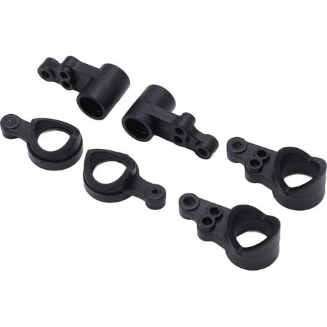 2 kits de fusées de direction en plastique noir pour modèles réduits de voitures radiocommandées WLtoys 144001 et 144010 à l'échelle 1/14 (1/5)