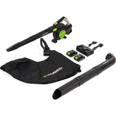 Murray Soffiatore e Aspiratore di Foglie a Batteria 20V 3-in-1 MU-BAT-VB270-KIT – Motore Brushless, Controllo Intelligente, 4 Velocità +TURBO, Sacco Raccoglipolvere da 45L, Montaggio Rapido (1/5)