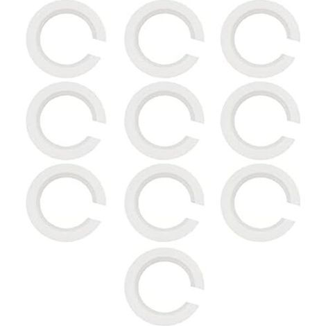 Riduttore per paralume in plastica KZQ, da E27 a E14, per fissare un paralume con una vite Edison a un attacco a baionetta, 10 pezzi (1/4)