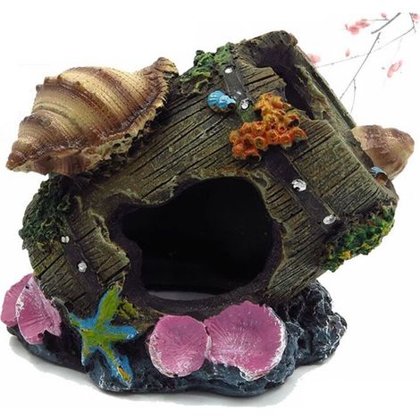 Aquarium Decoration - Imitation Rockery - Resin - Fish Hideout - Aquarium Decoration - Suitable for Betta Fish and Turtles