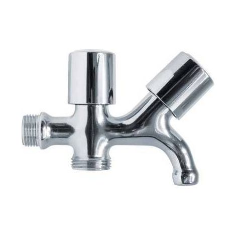 DOPPIO RUBINETTO A VITE X LAVATRICE 220 ITAP