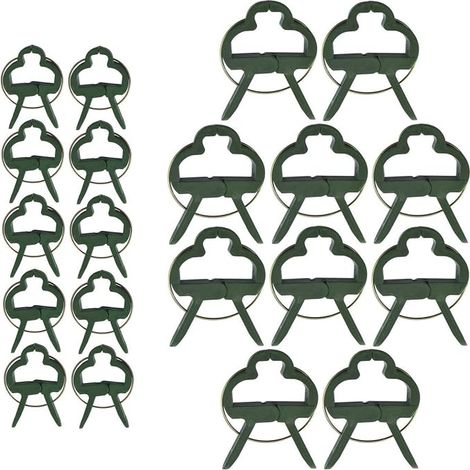 60 Pièces Clips pour Plantes grimpantes, Clips pour T omates, Clips pour Plantes, Clips pour Attache Tomate (2 Tailles) (1/4)