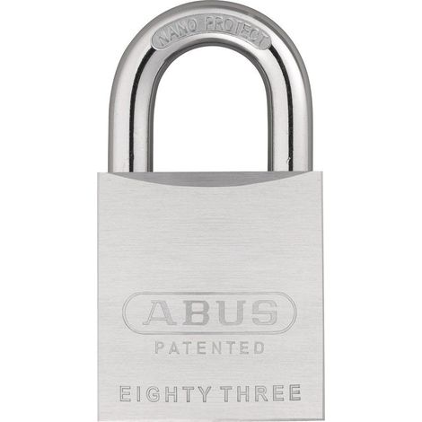 ABUS 53927 83/50mm Chrome Plated Brass Padlock Carded ABU8350C (1/2)