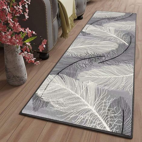Flurläufer – 1-teilig – Polyester und Kaschmir – rutschfest und waschbar – Wohnzimmer, Küche, Schlafzimmer – 40 x 180 cm, Farbe 18 (1/5)