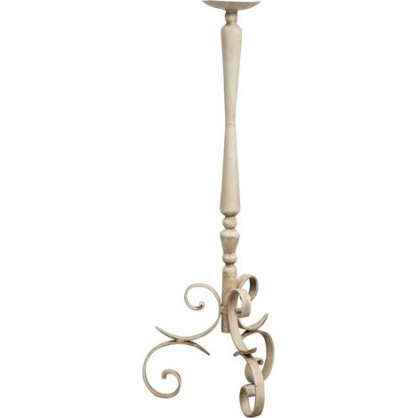 Candelero de pie de hierro forjado (cm: 27 x 27 x 82)