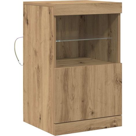 Maison Exclusive - Madia LED Rovere artigianale 41 x 37 x 67 cm Legno multistrato