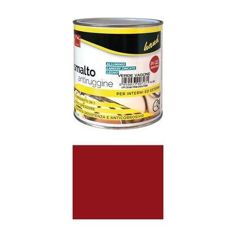 SMALTO ANTIRUGGINE HAND - ROSSO ML 750- 6 pezzi