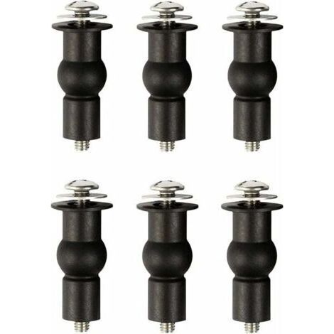 FENOPLASTICAFixation Abattant WC Vis, WC Siège Charnière, Fixations WC Siège de Boulons à Expansion en Caoutchouc, 6 pièces(M5) (1/5)