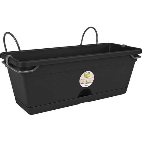 OFFERTA 3 FIORIERA GREEN BASICS TROUGH MINI ALLIN1 30CM LIVING BLACK ELHO