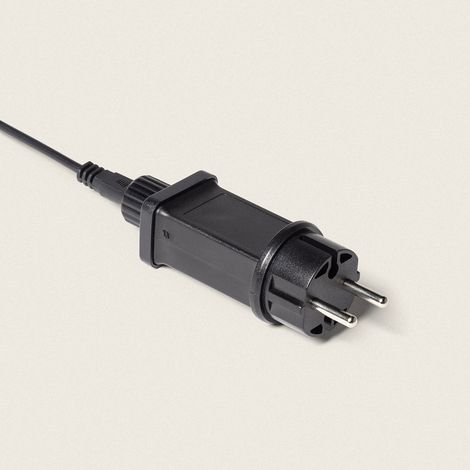 Ghirlanda di Luci con 5 Portalampade E27 5m Nero IP44 Nero