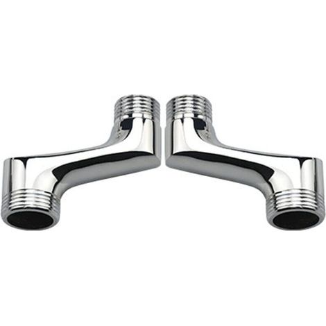 Raccord Contre Coudé Douche,Laiton Coudé RéDucteur,Bras Pivotant RéGlable,Raccord Mural Contre Coudé,Raccord Excentré 1/2 3/4,Chrome