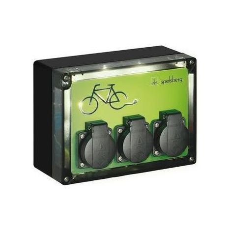 Spelsberg Fahrradladestation TG BCS 3 LED schwarz IP44 (1/5)