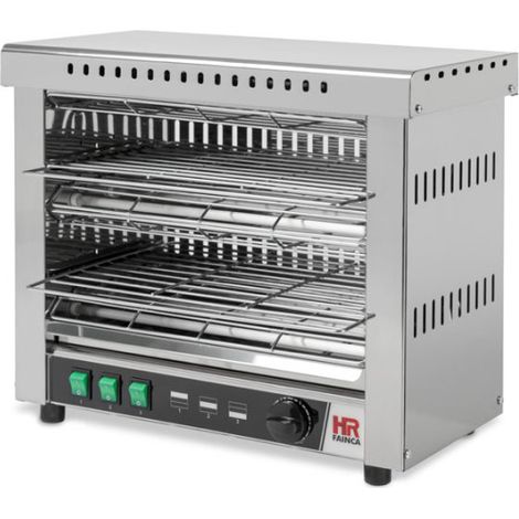 Toaster Professionnel Double en Inox avec Minuterie 3 KW - HR Fainca