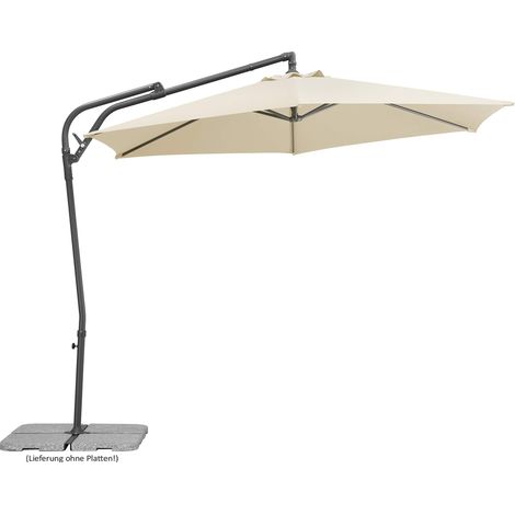 Parasol déporté Naturel Env. 300 cm de diamètre (1/5)