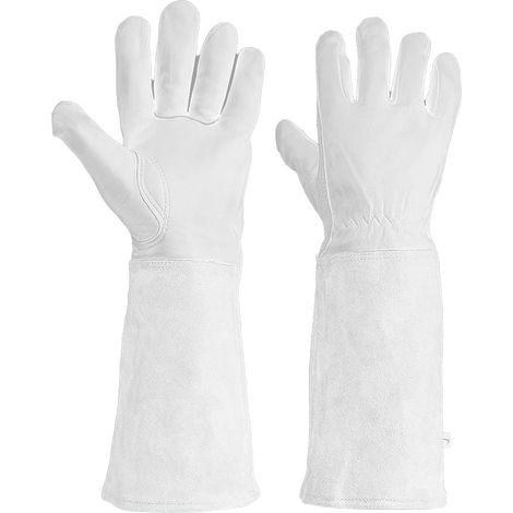 Gants de jardinage pour la taille des rosiers, résistants aux piqûres et offrant une protection longue de l'avant-bras gants de travail pour le jardin. (1/5)