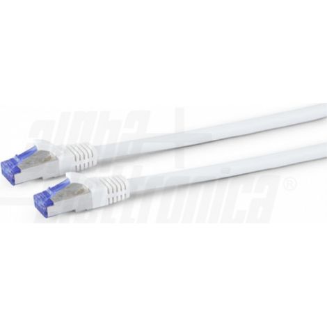Cavo di rete s/ftp alpha elettronica cat 6a da 20m bianco - 95-710/20wb