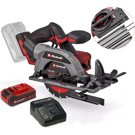 Einhell Professional Brushless 18v Circular Saw 136mm TP-CS 18/136-C Li +4ah Kit (1/5)