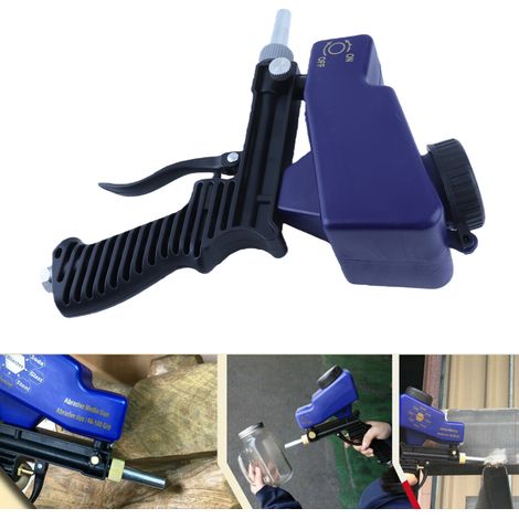 Pistolet de sablage à gravité portable, kit de sablage pneumatique (1/5)