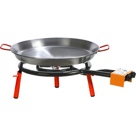 Set Paella Valencia Piatto Paella Poli 46 Cm 12 Parti / Riscaldatore 40 Cm / 11,40 Kw / 3 Piedi 15 Cm - Altro