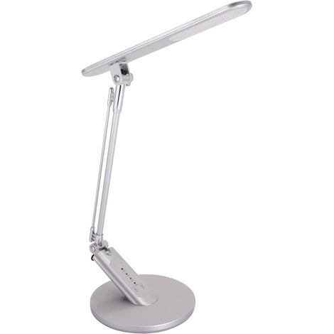 LED Schreibtischlampe Edelstahl dimmbar Touch Farbwechsel 4500 K 500 lm 46 cm in Silber Modern (1/5)