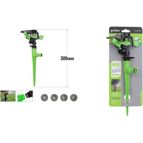 Kaela - Irrigatore A Settore Regolabile Con Innesto Rapido Per Prato Giardino 300mm 90003 - (1/2)