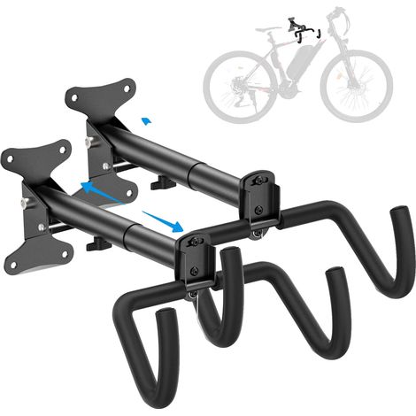 Soporte para bicicletas, capacidad de 60 kg, diseño plegable, color negro. (1/2)