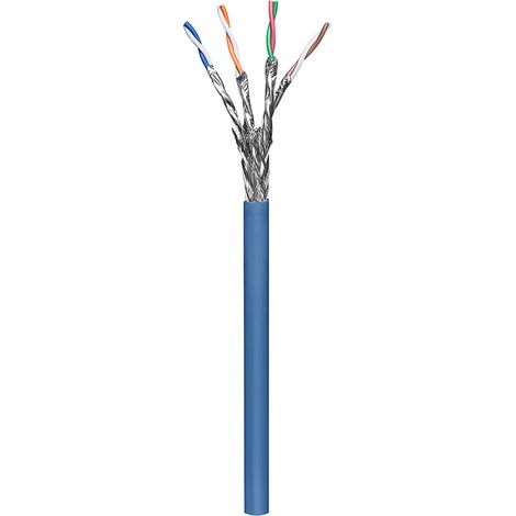 INTELLINET Matassa S/FTP, 4 coppie, Cavo Cat. 6A Rame 100m PIMF Flessibile Blu