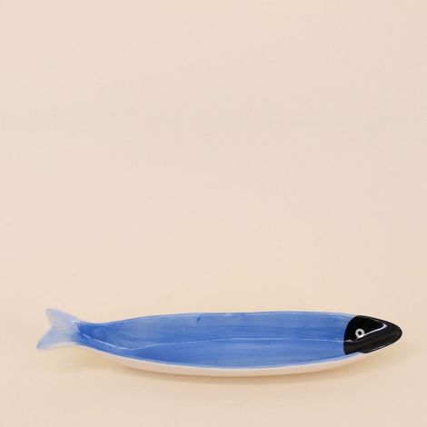 Vide poche en céramique poisson bleu 30cm (1/5)
